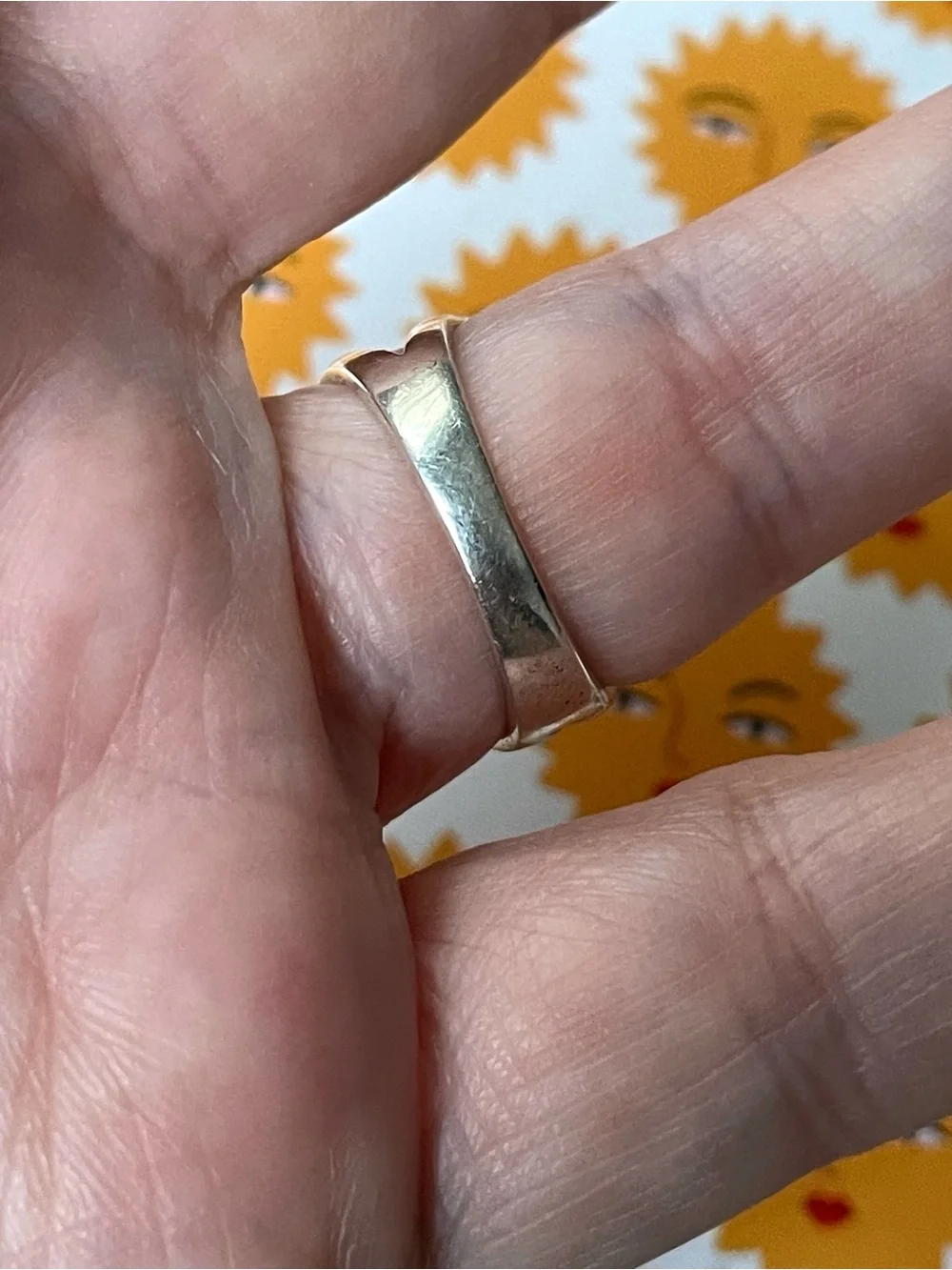 Vintage silver metal